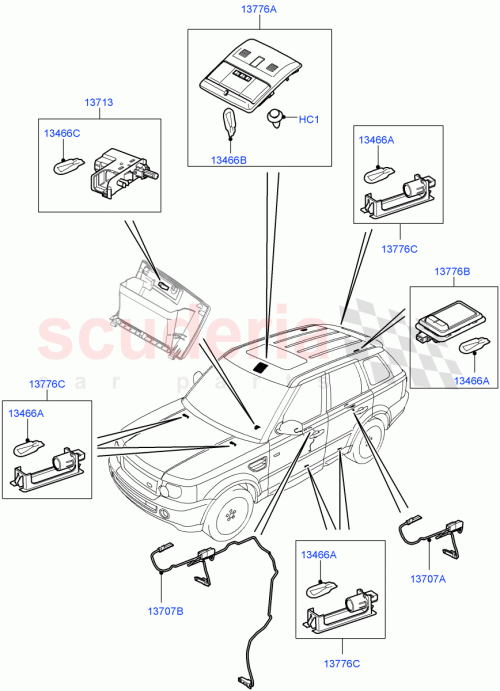 Part Diagram for Land Rover XDE500760NUG