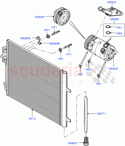 Part Diagram for Land Rover LR041119