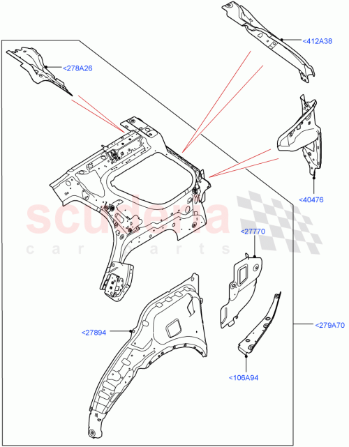 Part Diagram for Land Rover LR081899