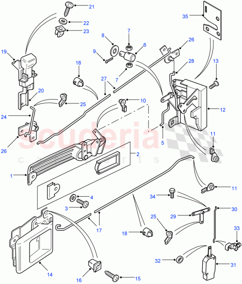 Part Diagram for Land Rover MWC5001
