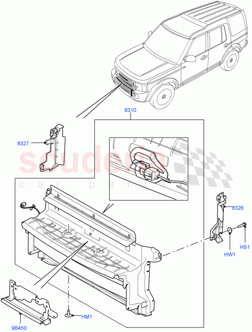 Part Diagram for Land Rover LR055300