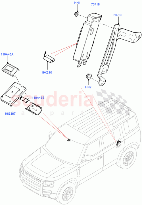Part Diagram for Land Rover LR131433