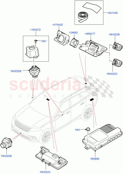 Part Diagram for Land Rover LR155292