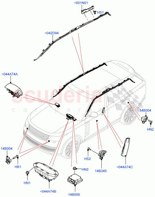 Part Diagram for Land Rover LR164911