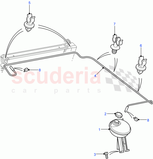 Part Diagram for Land Rover PCD100160