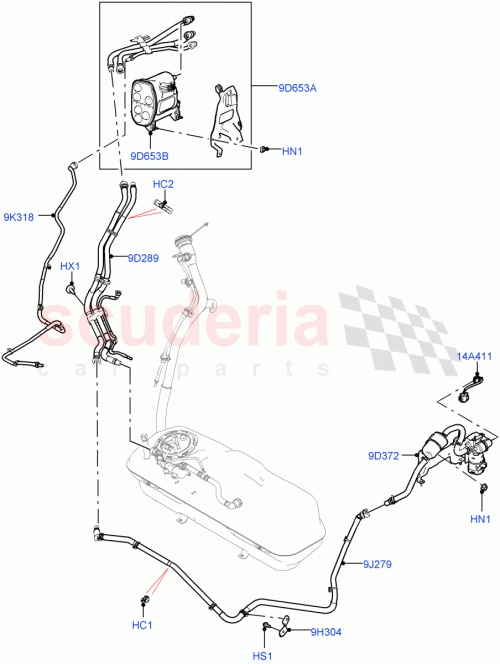 Part Diagram for Land Rover LR135805