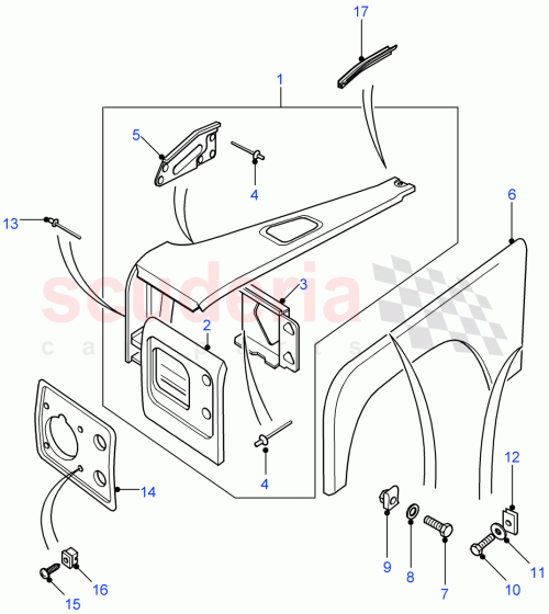 Part Diagram for Land Rover ASW710150
