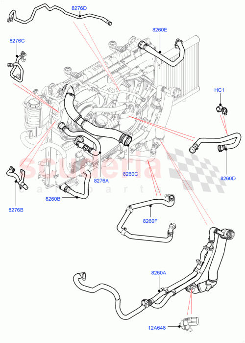 Part Diagram for Land Rover LR095813