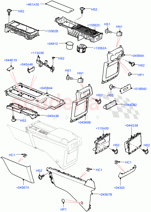 Part Diagram for Land Rover LR129214