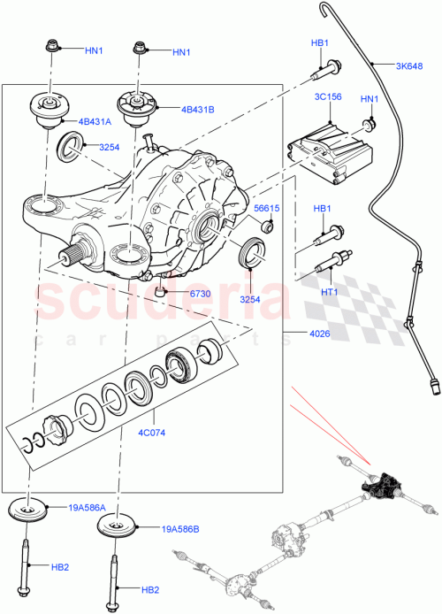 Part Diagram for Land Rover LR053501
