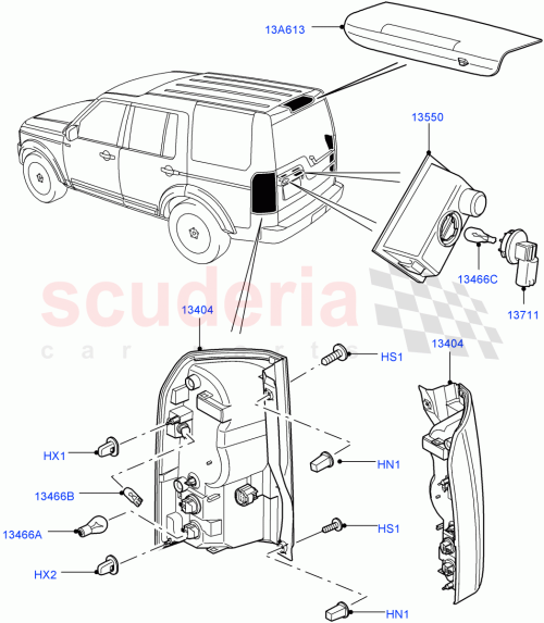 Part Diagram for Land Rover LR036164