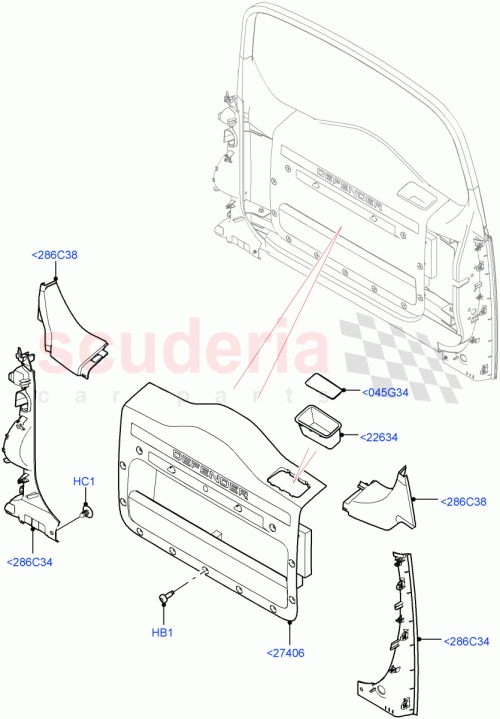 Part Diagram for Land Rover LR172829