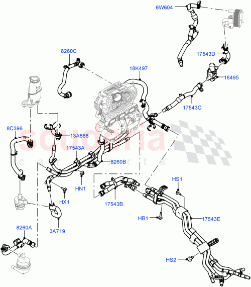 Part Diagram for Land Rover LR156259