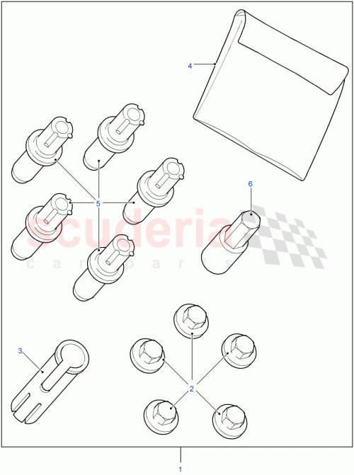 Part Diagram for Land Rover STC3415