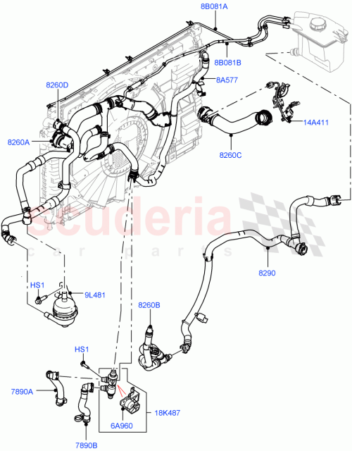 Part Diagram for Land Rover LR189302