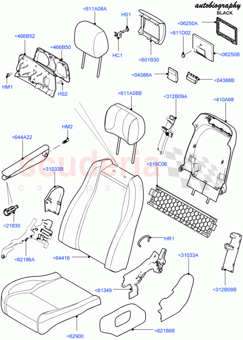 Part Diagram for Land Rover LR054435