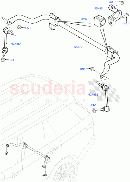 Part Diagram for Land Rover LR057622
