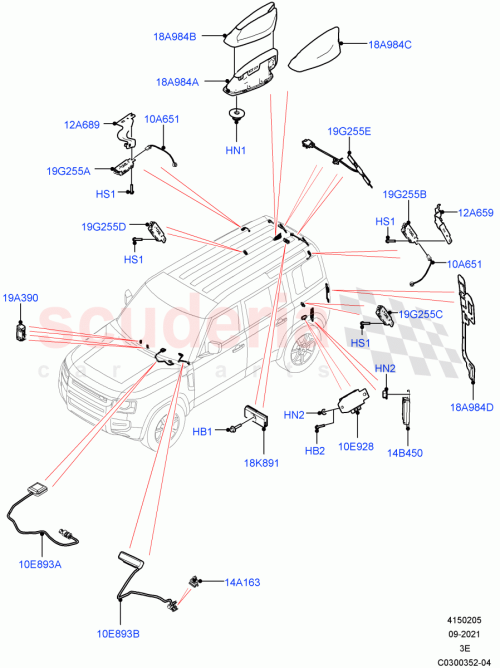 Part Diagram for Land Rover LR133643