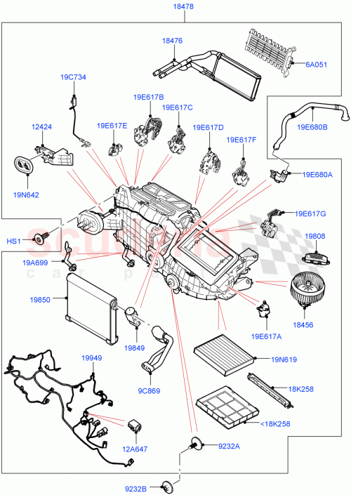 Part Diagram for Land Rover LR093020