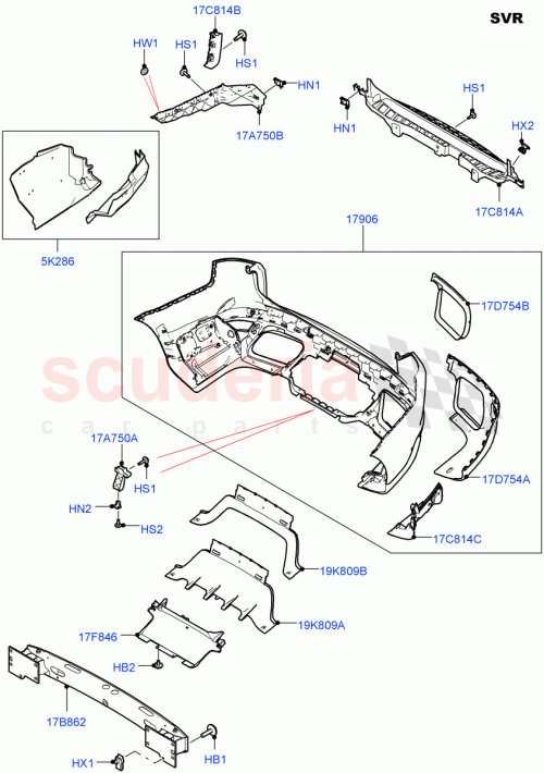 Part Diagram for Land Rover LR117843