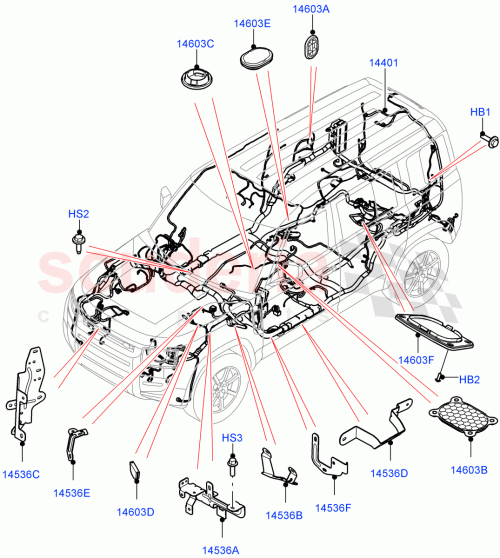Part Diagram for Land Rover LR136754