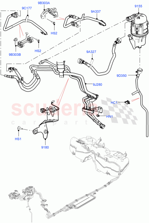 Part Diagram for Land Rover LR141380