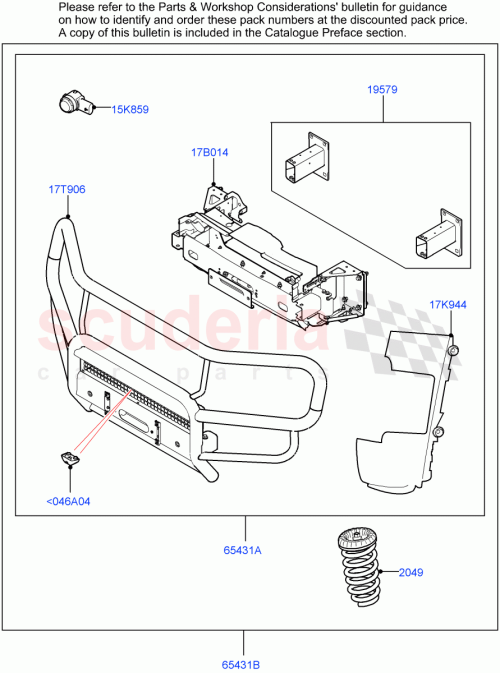 Part Diagram for Land Rover VPLEB0442