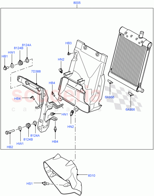 Part Diagram for Land Rover PCG500050