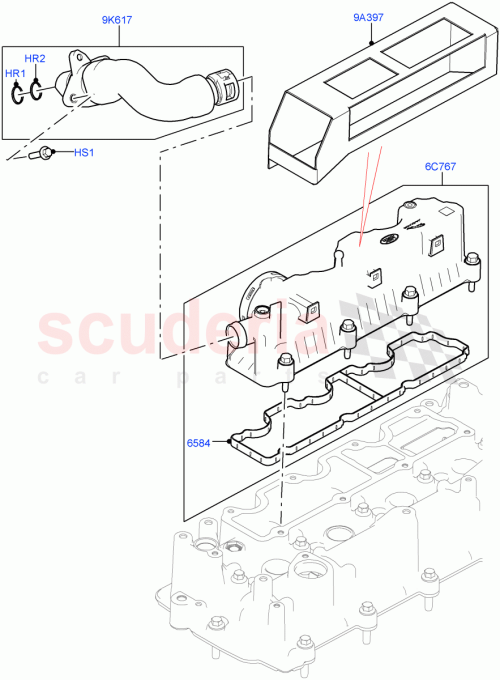 Part Diagram for Land Rover LR105594