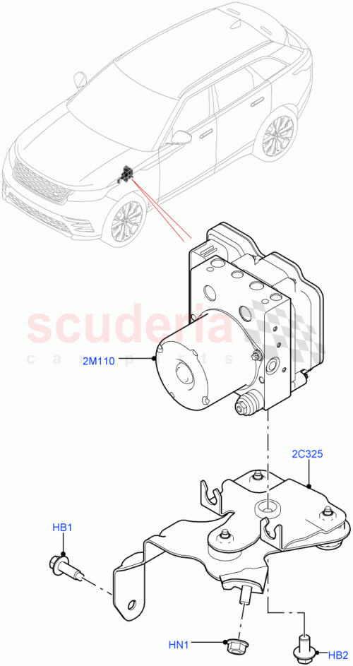 Part Diagram for Land Rover LR092528