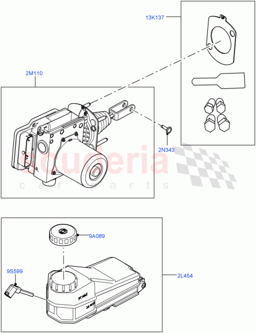 Part Diagram for Land Rover LR154809