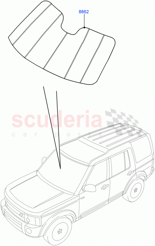 Part Diagram for Land Rover VPLFY0068