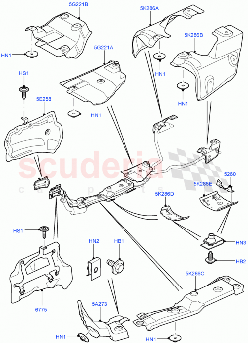 Part Diagram for Land Rover WEB500590