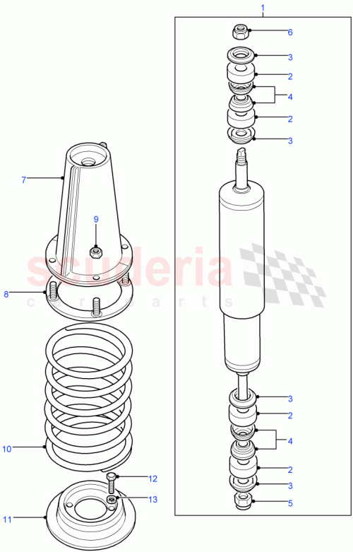 Part Diagram for Land Rover RYH501080