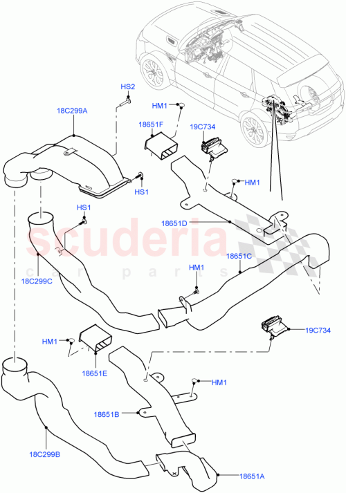 Part Diagram for Land Rover LR052749