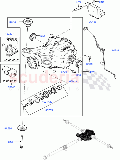Part Diagram for Land Rover LR117021