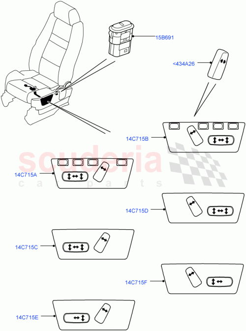 Part Diagram for Land Rover YUB500610