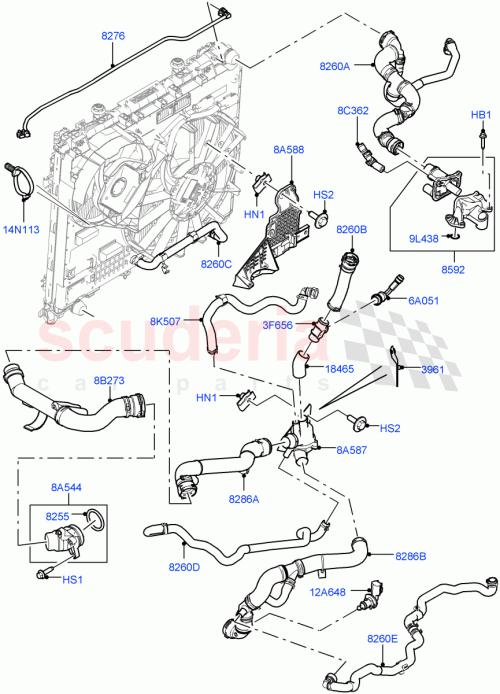 Part Diagram for Land Rover LR038158