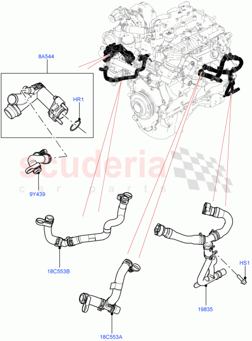 Part Diagram for Land Rover LR164113