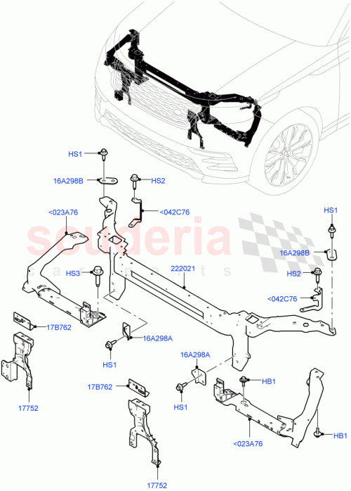 Part Diagram for Land Rover LR092799