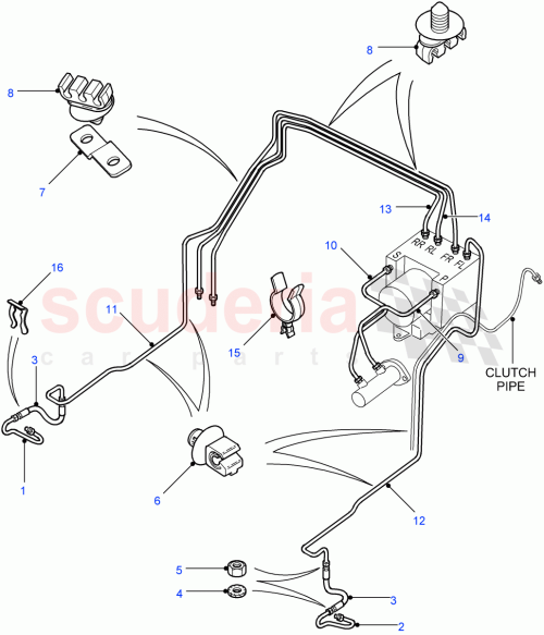 Part Diagram for Land Rover CRC1487