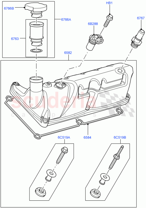 Part Diagram for Land Rover 4413446