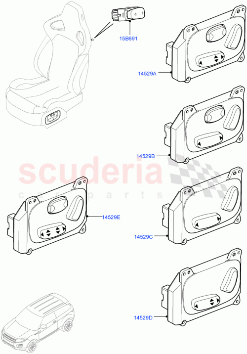 Part Diagram for Land Rover LR024330