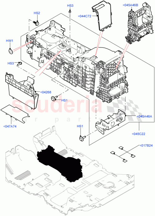 Part Diagram for Land Rover AZB000020