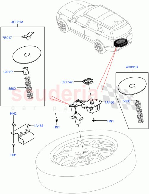 Part Diagram for Land Rover LR108575