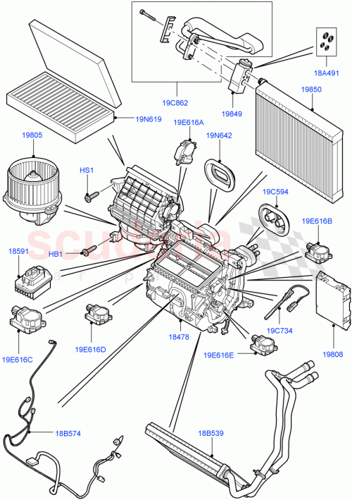 Part Diagram for Land Rover LR066825