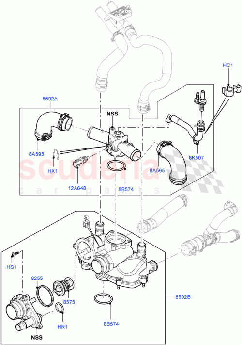 Part Diagram for Land Rover LR022690