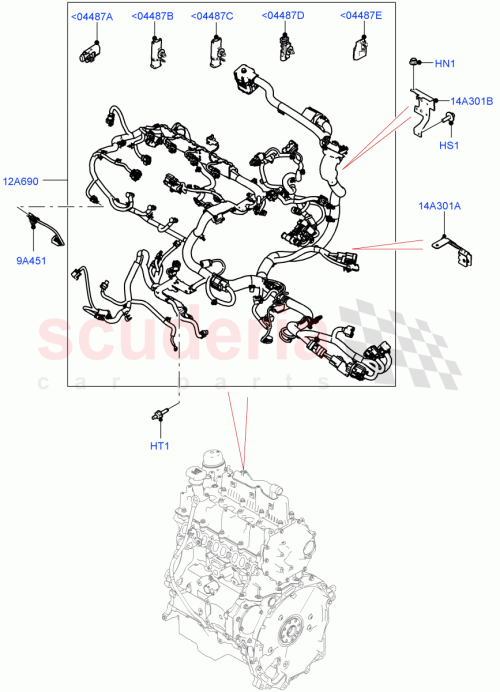 Part Diagram for Land Rover LR121486