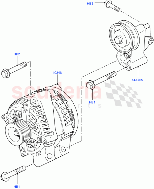 Part Diagram for Land Rover LR022525