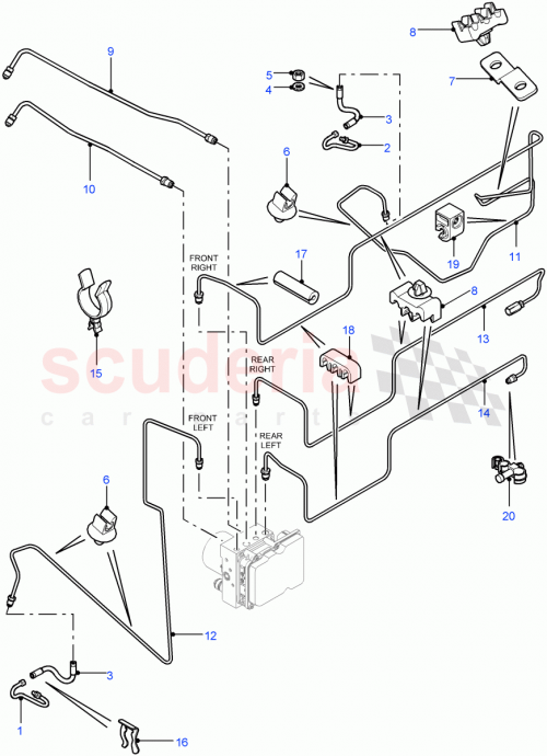 Part Diagram for Land Rover LR021888